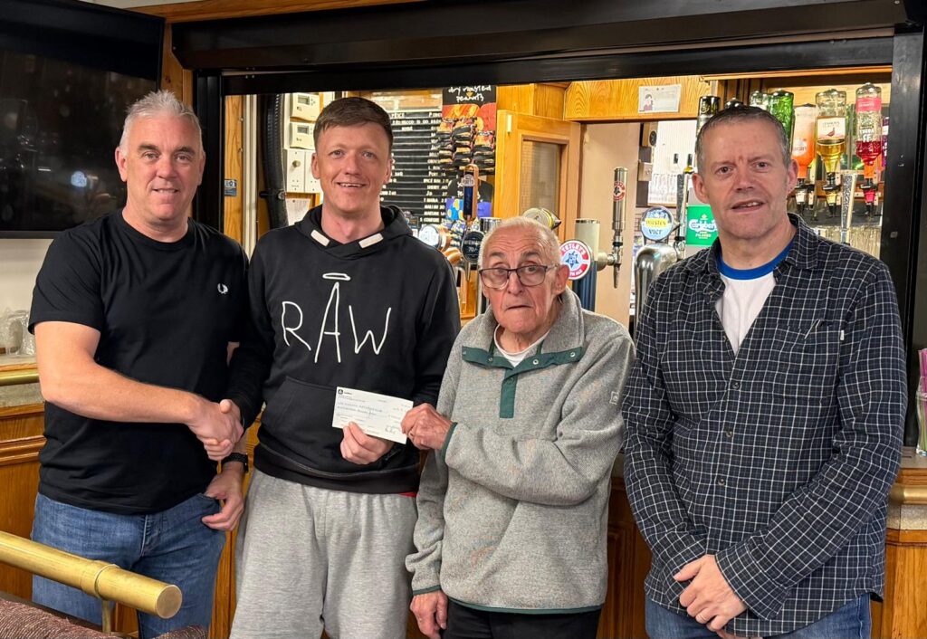 Whitehaven Lewis Chapter No 872 recently donated £100 to the Frizington Veterans’ Club